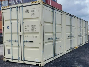 New One Trip 40ft High Cube Open Side 4-Door Shipping Storage Container