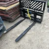 Skid Steer Forks Hydraulic Adjustable universal Cat Bobcat John Deere Gehl