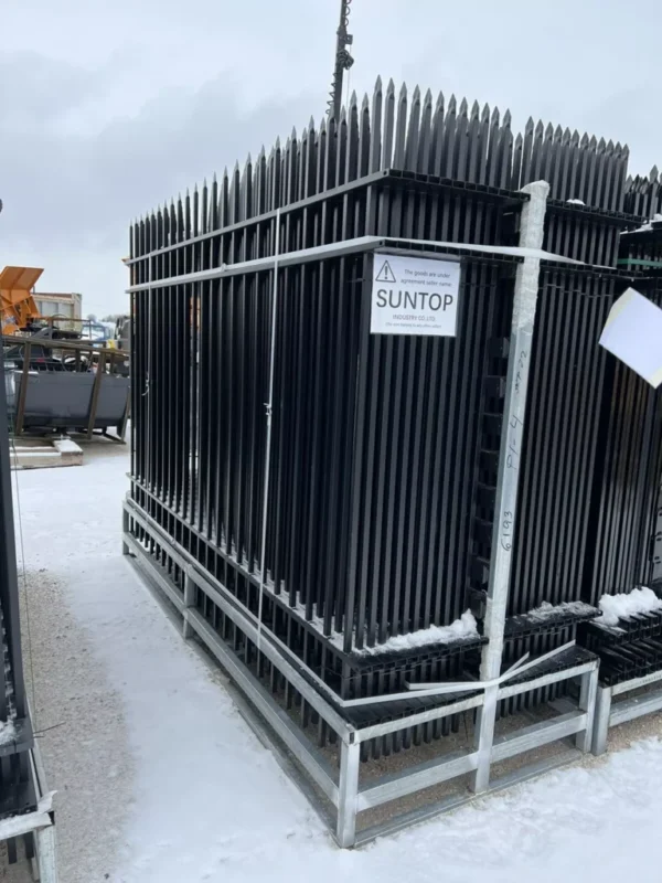 Two Racks Of 300 feet of steel fencing 10’ panels 7’ Tall 600 Feet Total Fence