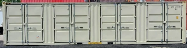 New One Trip 40ft High Cube Open Side 4-Door Shipping Storage Container