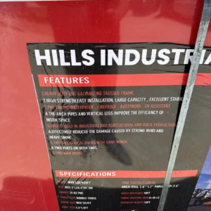 40x80x24 Double Truss Hoop Building Storage Shelter 21 Oz Canvas Fabric New