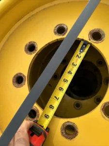 Camso 33×12-20 Solid Steer Tires With Rims 7.5-20 Rim 8 Lug Gehl Cat Case JCB