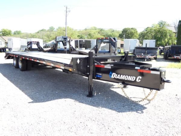 2025 2025 Diamond C PX212 102″x 30′ 25.9k Pintle Ring Hitch Equipment Trailer With MAX Ramps Stock#299813 – Spencer Trailers