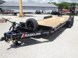 2025 Baseline HEQ207 82″x 22′ 14k Equipment Trailer With Flip-Knee Ramps Stock #301356 – Spencer Trailers