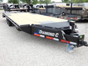 2025 Diamond C DEC208 102″x 26′ 18k Deck-Over Trailer With MAX Ramps Stock #301164 – Spencer Trailers