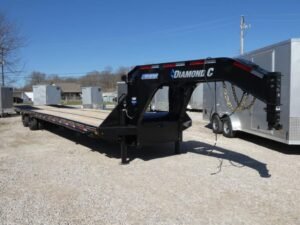 2025 Diamond C FMAX216 HDT 102″x 40′ 40k Hydraulic Dovetail Equipment Trailer Stock #298085 Goose Neck Trailers – Spencer Trailers