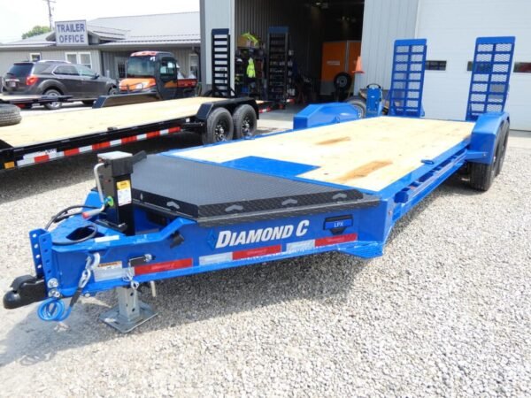 2025-diamond-c-lpx207-82-x-20-149k-equipment-trailer-with-flip-knee-ramps 2025 Diamond C LPX207 82″x 20′ 14.9k Equipment Trailer With Flip-Knee Ramps Stock #301562 – Spencer Trailers