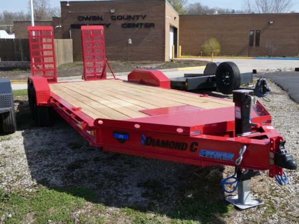 2025-diamond-c-lpx207-82-x-20-149k-equipment-trailer-with-hd-flip-knee 2025 Diamond C LPX207 82″x 20′ 14.9k Equipment Trailer With HD Flip-Knee Ramps Stock #298413 – Spencer Trailers
