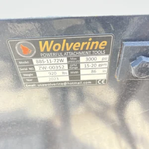 Skid Steer bucket broom sweeper 72 Inch Wolverine new Cat Case Bobcat Gehl ASV