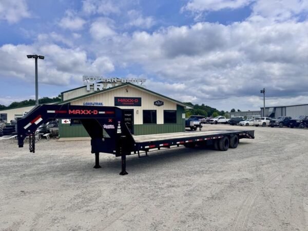 3855D397-F7F9-475C-8BF3-39D4FBB69487 2021 Maxx-D Trailers LHX10234 102″ X 34′ 40K (Rated at 25.9k) Flatbed Gooseneck W/ MAXX Ramps