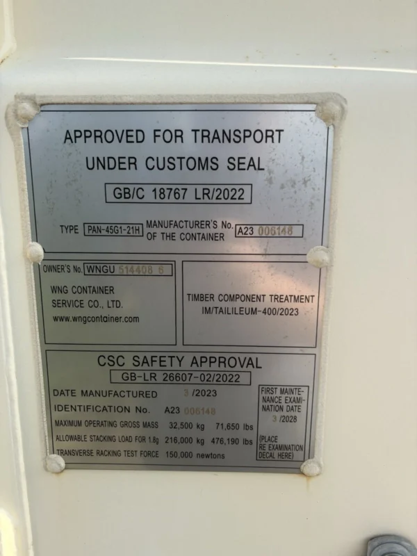 40ft Container 8.6ft Ceilings 8ft Wide like Never Used