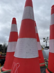 300Pcs Cones Safety Reflective Collars PVC Unbreakable Construction Road Parking