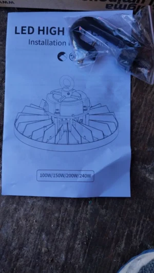 Sigma Luminous Led High Bay Light 100w 4000k Black 100-277v New