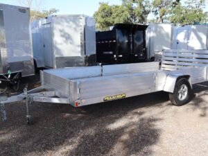 6.5×14 Aluminum ATV Utility Trailer with Removable Side Ramps