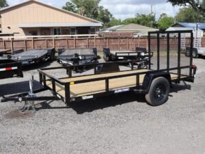6×12 Tube Top Utility Trailer with 13″ Tall Sides