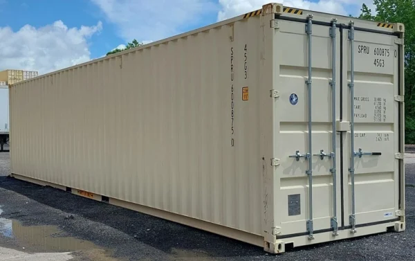 New One Trip 40ft High Cube Open Side 4-Door Shipping Storage Container