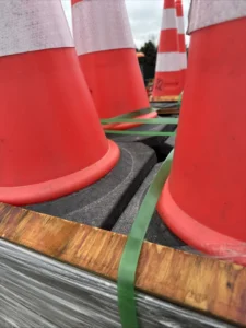 300Pcs Cones Safety Reflective Collars PVC Unbreakable Construction Road Parking