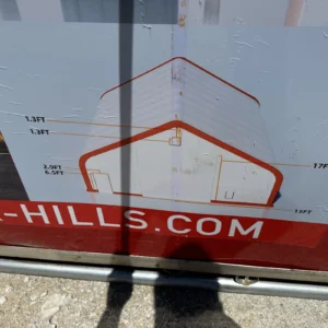 40x80x24 Double Truss Hoop Building Storage Shelter 21 Oz Canvas Fabric New