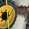Camso 33×12-20 Solid Steer Tires With Rims 7.5-20 Rim 8 Lug Gehl Cat Case JCB