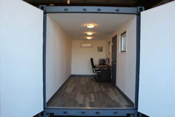 9-22 20ft Shipping Container Office – Modified