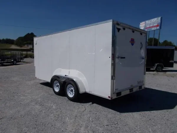CO7X16CGRCMSTD-WHITE_0_White-102 7 X 16 Carry-On Enclosed Cargo Trailer