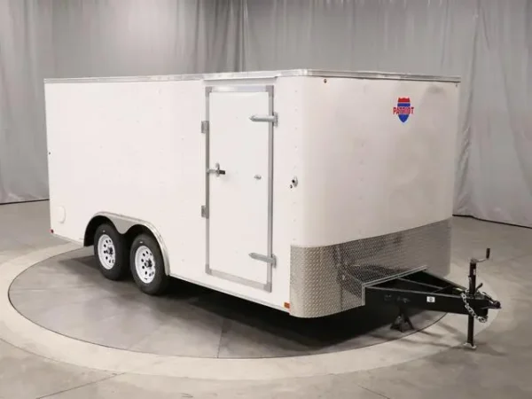 CO8.5X16CGRCM7KSTD-WHITE_0_White-100 8.5 X 16 Carry-On Enclosed Cargo Trailer