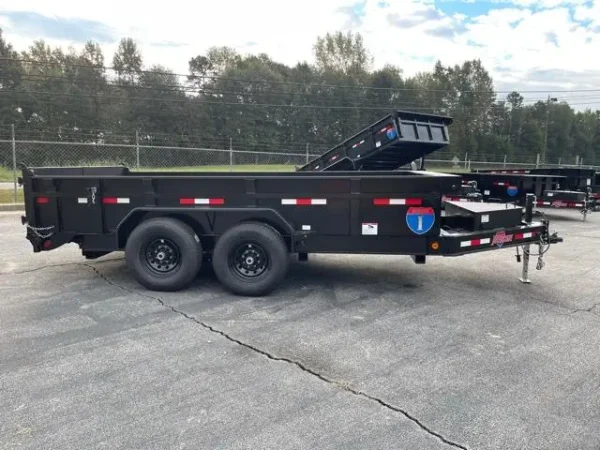 IBDU714TA5_1000750507_BLACK-100 7 X 14 Interstate Bumper Pull Dump Trailer