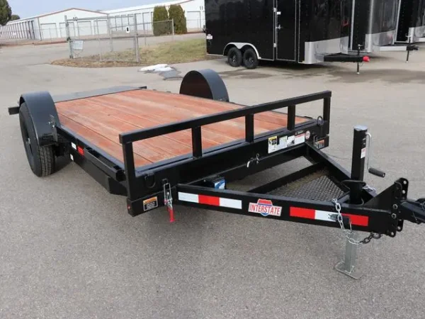 ITLTF716SA2_1002000700_BLACK-100 7 X 16 Full Bed Single Axle Tilt 7K Trailer