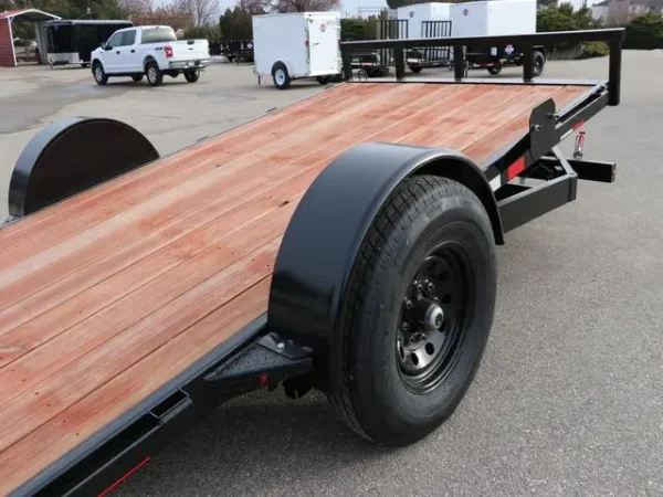 ITLTF716SA2_1002000700_BLACK-104-1 7 X 16 Full Bed Single Axle Tilt 7K Trailer