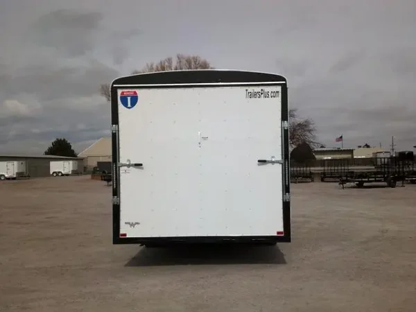 VICTCC24TA3_1000430506_WHITE024-104 102 X 24 Victory Enclosed Car Carrier Trailer