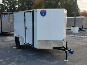 VICTV610SAFS_1000080019_WHITE024-100 6 X 10 Victory V-Nose Cargo Trailer