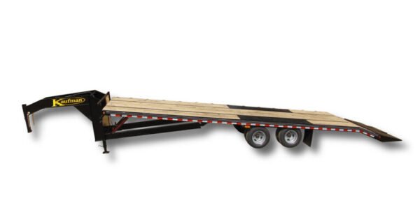 Deluxe 25000 GVWR Flatbed Tilt Gooseneck Trailer – Two 12K
