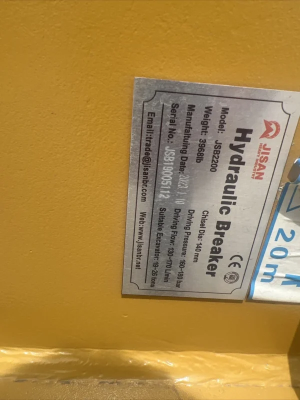 s-l1600-1-11 (1) Jisan JSB2200 Cat 320 Hydraulic Hammer Concrete Breaker 80 MM Pins Excavator New