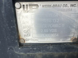 Komatsu PC490 Tooth Bucket 54 Inch Werk brau 100 Mm Pins New