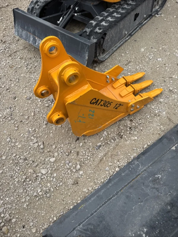 Cat 305 12 Inch Tooth Bucket 45 Mm Pin Mini Excavator New Caterpillar