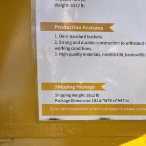 Cat 345 Excavator 72 Inch Skeleton Tooth Bucket Rock Caterpillar 110 100 Mm Pin