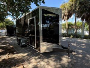 1-3 New 2026 Hook & Line 7 x 16 Enclosed Trailer 7k GVWR