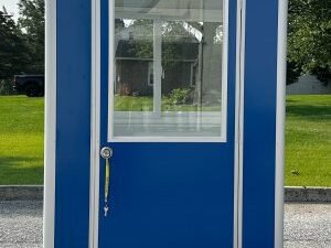 5×5 Economy Color Steel Guard Shack, Blue, Plain Jane