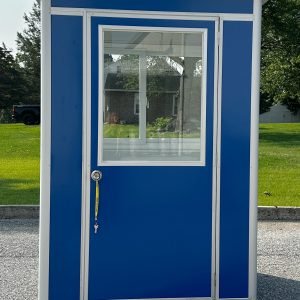 5×5 Economy Color Steel Guard Shack, Blue, Plain Jane
