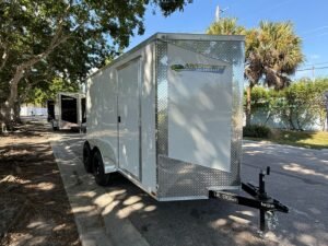 New 2026 Hook & Line 6 x 12 Enclosed 7k Trailer