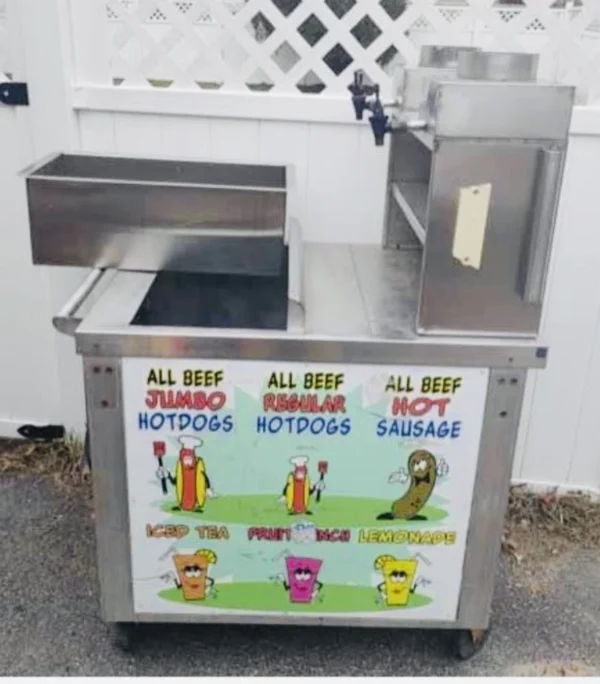 Hotdog Cart With Juice Dispenser