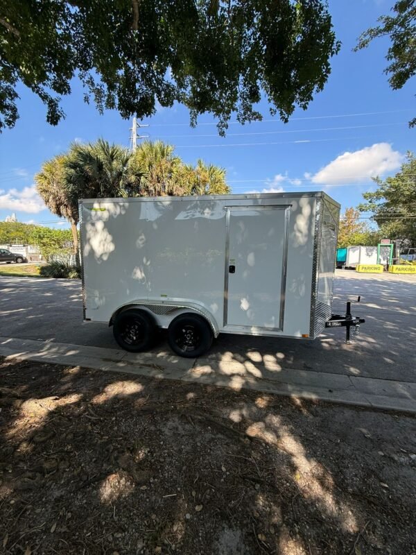 New 2026 Hook & Line 6 x 12 Enclosed 7k Trailer