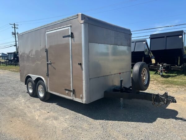 2015-car-mate-85-x-14-enclosed-car-trailer-ramp-door 2015 Car Mate 8.5 x 14 Enclosed Car Trailer – Ramp Door