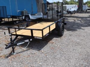 2025 5×8 Utility Trailer – 2.7K Single Axle, Wood Deck, Rear Gate