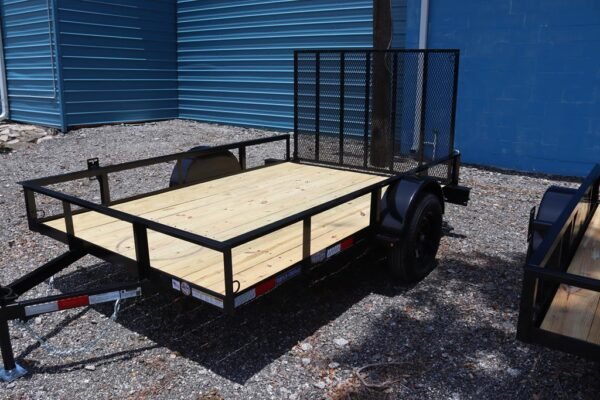 2025 6×10 Utility Trailer – 3K Single Axle, Wood Deck, Rear Gate