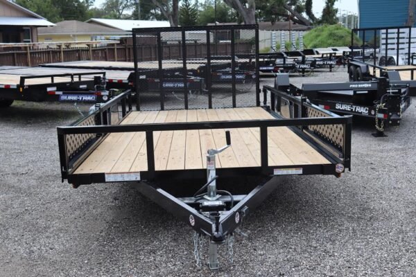 2025 7′ x 14′ Tube Top ATV Utility Trailer – 5K Single Axle w/ Brakes, Black