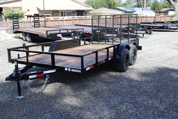 2025-7x14-heavy-duty-tandem-axle-utility-trailer-7k-dexter-axles-black 2025 7×14 Heavy Duty Tandem Axle Utility Trailer – 7K, Dexter Axles, Black