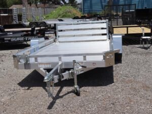 2025 Sure-Trac 7×12 Aluminum Low Side Utility Trailer (3K GVWR)
