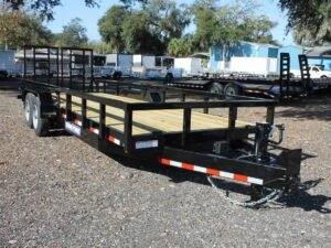 22ft Heavy Duty Equipment Trailer with Ramp Gate