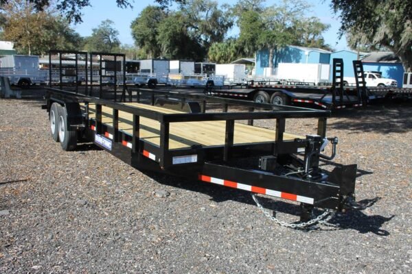 22ft-heavy-duty-equipment-trailer-with-ramp-gate 22ft Heavy Duty Equipment Trailer with Ramp Gate
